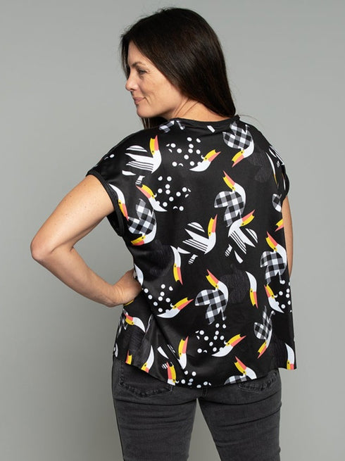 The Relaxed Tee - Toucan / Mini Dot